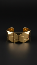 Gold Geometric Cuff Bracelet